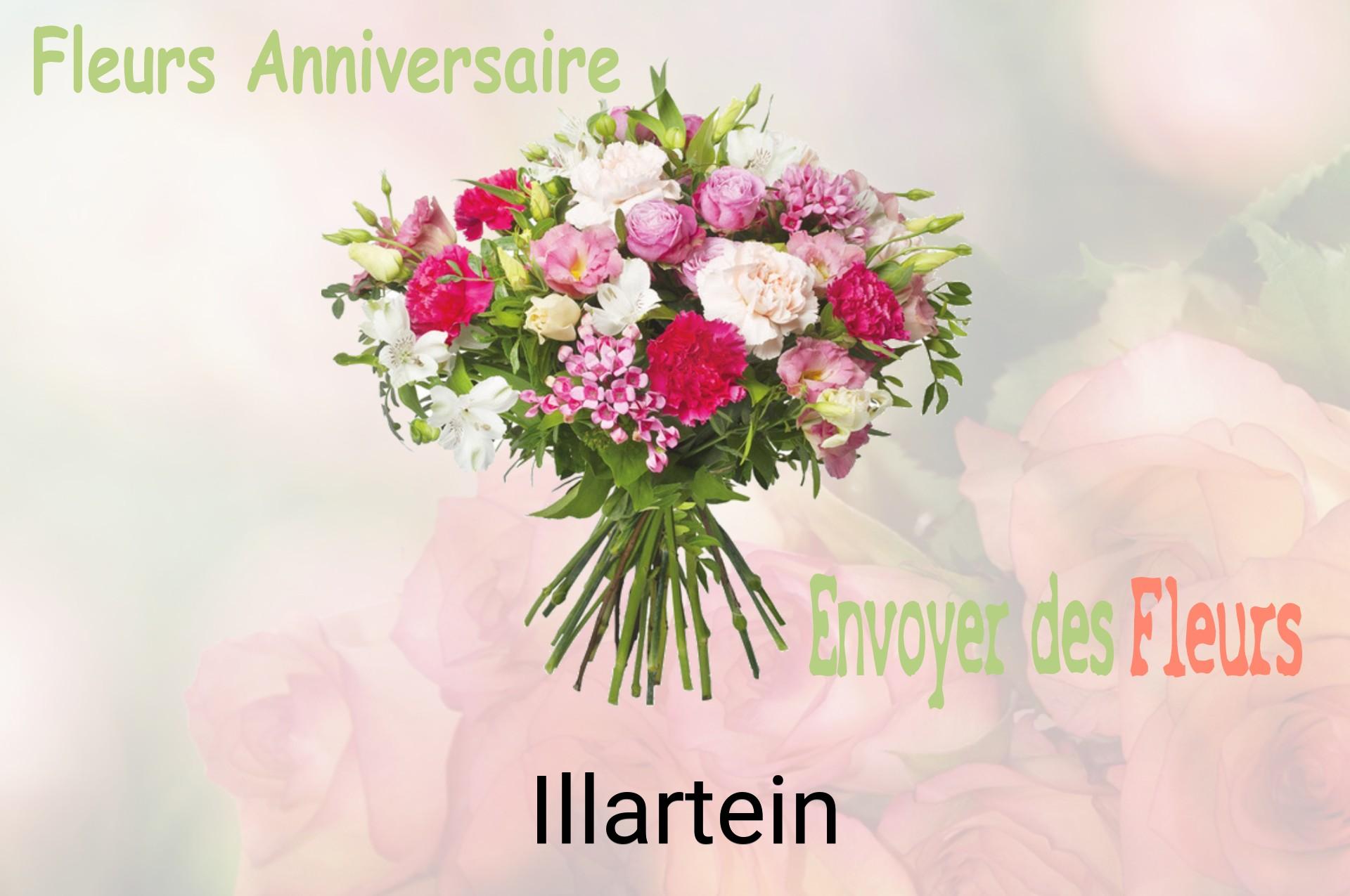 Bouquet de fleurs d’anniversaire livré à Illartein