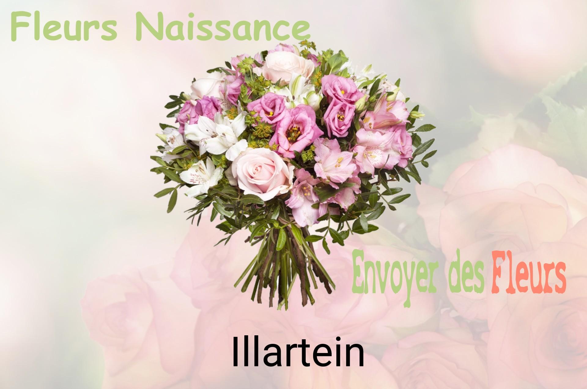 Bouquet de fleurs de naissance livré à Illartein